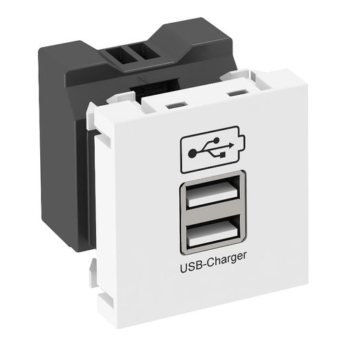 Prise USB - MODUL 45 - OBO Bettermann - murale / contemporaine / blanche