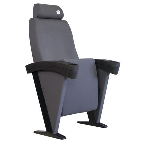 Fauteuil de cinéma en tissu - EZ12  - Ezcaray International Seating - noir / avec repose-tête