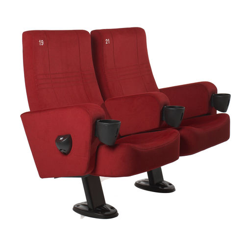 Fauteuil de cinéma en tissu - TEMPO - Ezcaray International Seating - rouge