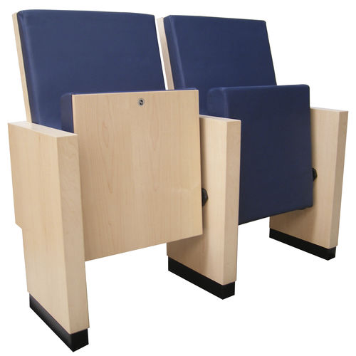 Fauteuil d'auditorium contemporain - CAE - Ezcaray International Seating - en tissu / en bois / tapissé