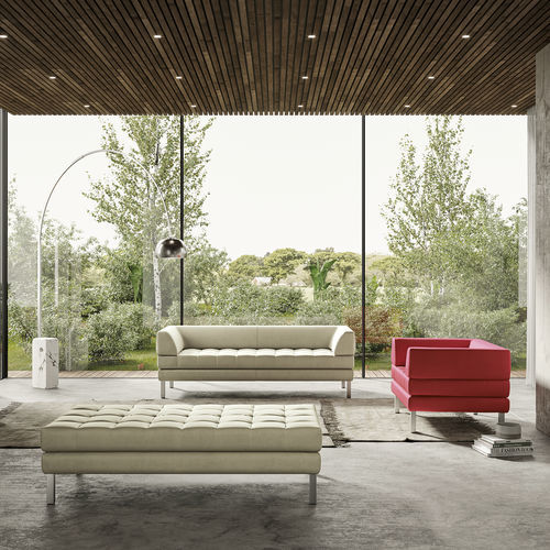 Canapé compact - MOMA - Frezza - chesterfield / en mousse de polyuréthane / en nylon