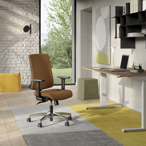 Chaise de bureau contemporaine - KIKU  - Frezza - en velours / en polyuréthane / en nylon