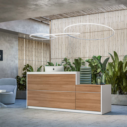 Banque d'accueil modulable - VOGUE - Frezza - d'angle / en U / en bois
