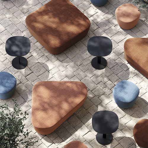 Table basse contemporaine - RADAR  - Frezza - en MDF laqué / en métal / avec piètement en métal