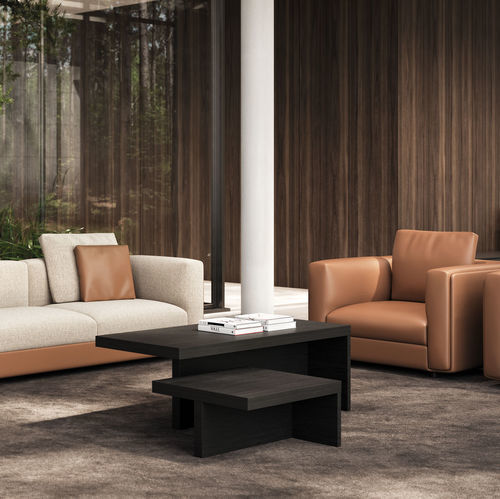 Table basse contemporaine - MUX70 - Frezza - bois / avec piètement en bois / rectangulaire