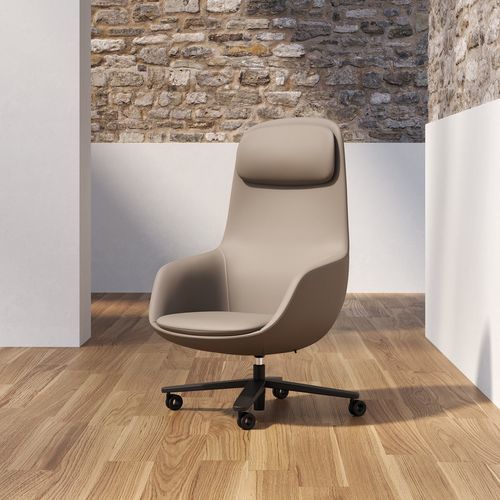 Fauteuil de direction contemporain - RADAR - Frezza - en cuir / en tissu / aluminium