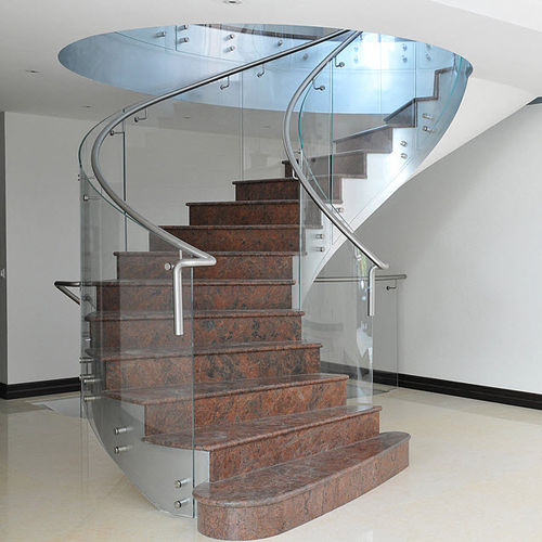 Escalier hélicoïdal - NORTHWOOD - elite metalcraft - à marches en pierre / structure en acier inoxydable / contemporain