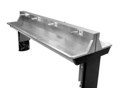 Vasque sur pied - TC4C-X - Intersan - en inox / rectangulaire / contemporaine