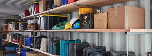 Boîte de rangement en bois - Williams Scotsman - en métal / modulaire