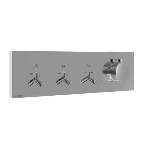Mitigeur de douche - RWIT 2B94 CC 01 - Rubinetterie Treemme - mural / thermostatique / en métal chromé