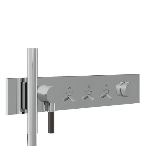 Mitigeur de douche - RWIT 2B97 CC 01 - Rubinetterie Treemme - mural / en métal chromé / 2 trous