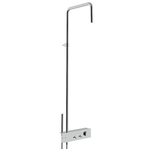 Colonne de douche murale - IT 2B60 CC WA ZZ - Rubinetterie Treemme - contemporaine / avec douche à main / avec rail