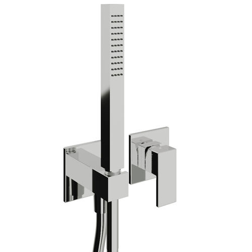 Douchette à main - RWIT 4BD4 CC 01 - Rubinetterie Treemme - en tube carré