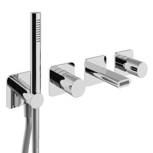 Mitigeur de douche - RWIT 54D8 CC 01 - Rubinetterie Treemme - mural / en métal chromé / 4 trous