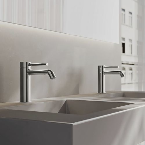 Mitigeur pour lavabo - IT8C11CCFPZZ - Rubinetterie Treemme - monté sur plage / en métal chromé / en inox brossé