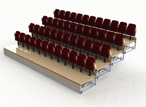 Fauteuil d'auditorium contemporain - VERTICALLY - MASTER INDUSTRIE - en tissu / en bois / pliant