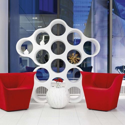 Bibliothèque contemporaine - CLOUD - Cappellini - en polypropylène / blanche / par Ronan & Erwan Bouroullec