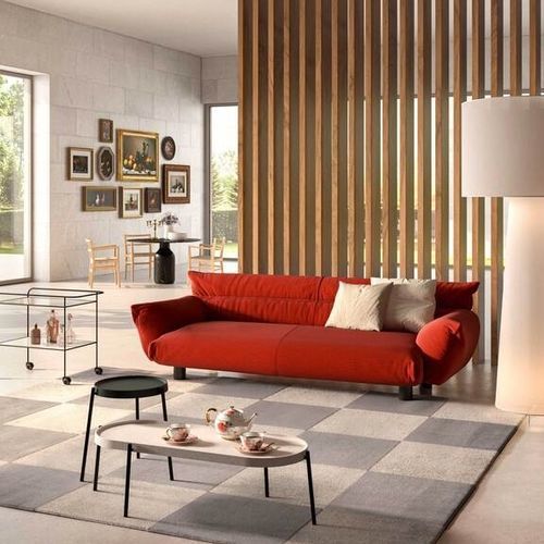 Canapé contemporain - LUD'O - Cappellini - en tissu / avec revêtement amovible / modulable