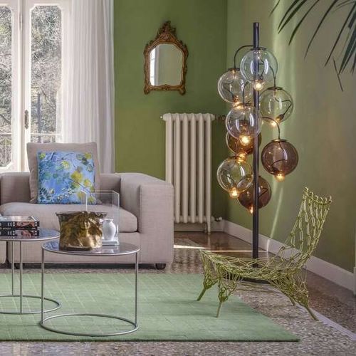 Lampe sur pied - MELTDOWN - Cappellini - en métal / en verre soufflé / contemporaine