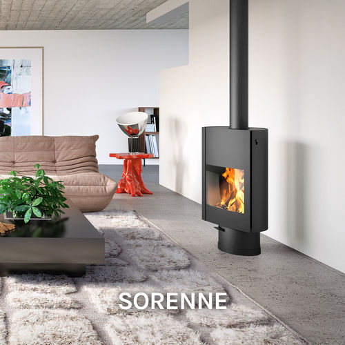 Poêle à bois - SORENNE - LEENDERS - 5 kW - 10 kW / 0 - 5 kW / à poser