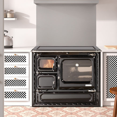 Cuisinière à bois - DEVA 100 N - HERGÓM - en inox