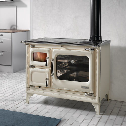 Cuisinière à bois - DEVA II 100 - HERGÓM - 3 foyers / 1 four / classe A