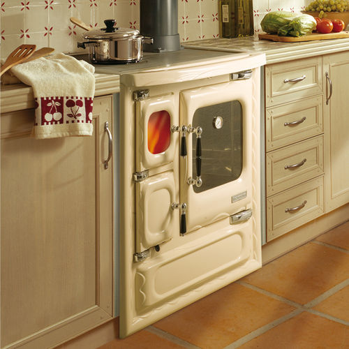Cuisinière à bois - DEVA II 75 - HERGÓM - 3 foyers / 1 four / classe A
