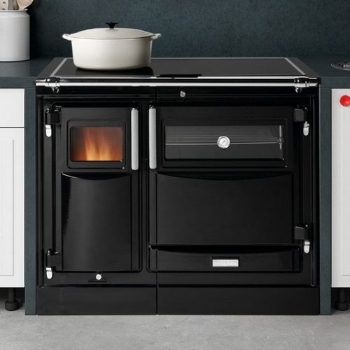 Cuisinière à bois - PAS 8 - HERGÓM - 1 four / en inox / en fonte