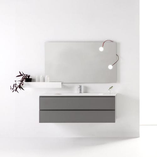 Meuble vasque suspendu - ARAN - Naxani - en bois laqué / contemporain / avec tiroirs