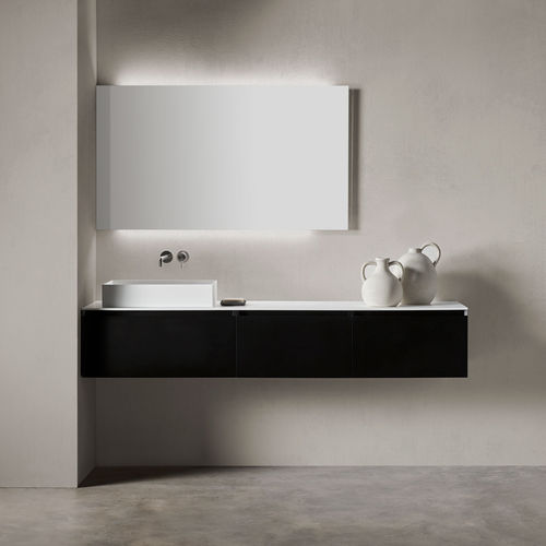 Meuble vasque suspendu - CHIC  - Naxani - en bois / contemporain / sans porte