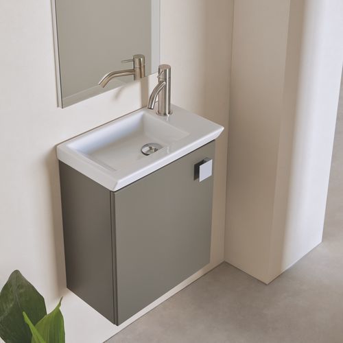 Meuble vasque suspendu - ARTIK - Naxani - en noyer / en mélaminé / contemporain