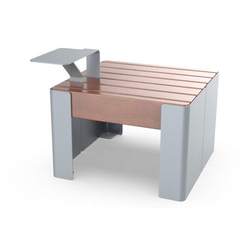 Tabouret contemporain - LIDO  - Komserwis Sp. z o.o. - en bois / avec piètement en acier / à tablette
