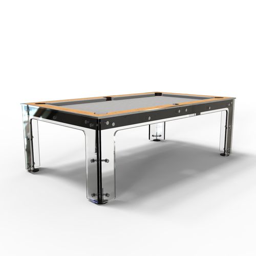 Table de billard contemporaine - TOKIO  - MBM Biliardi - résidentielle / en bois / en verre