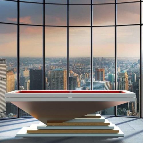 Table de billard contemporaine - Lux Dei - MBM Biliardi - résidentielle / professionnelle / en bois