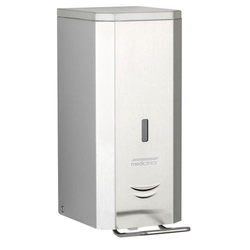 Distributeur de savon manuel - DJP0034CS - Mediclinics, s.a. - professionnel / mural / en acier inoxydable