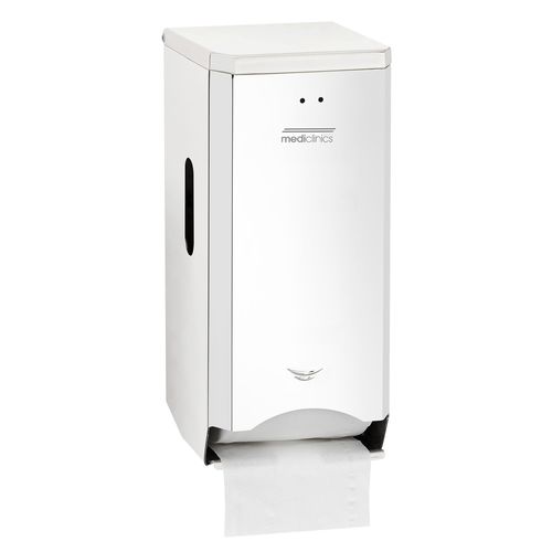 Distributeur de papier toilette mural - PR2784C - Mediclinics, s.a. - en inox / pour 2 rouleaux / pour établissement public
