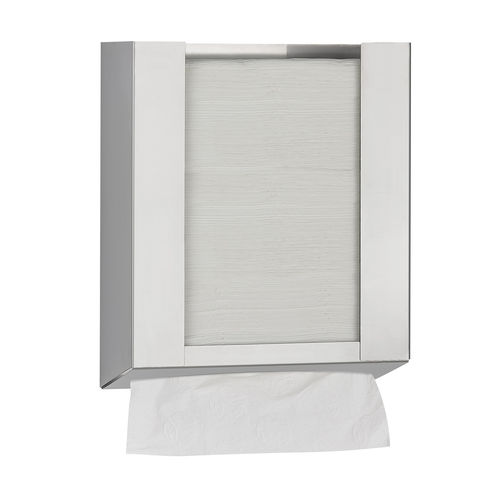Distributeur d'essuie-mains derrière le miroir - DTM2106 - Mediclinics, s.a. - en inox / professionnel