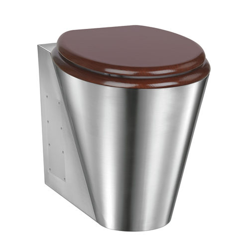 WC à poser - SN0125CS - Mediclinics, s.a. - en inox / professionnel / ovale