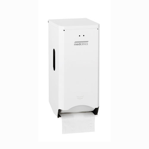 Distributeur de papier toilette mural - PR2784 - Mediclinics, s.a. - en acier / pour 2 rouleaux / pour établissement public
