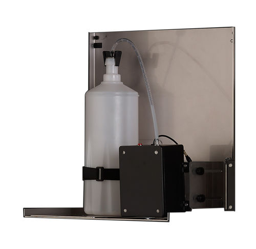 Distributeur de savon professionnel - DJ024BTM - Mediclinics, s.a. - derrière le miroir / en plastique / en inox 304
