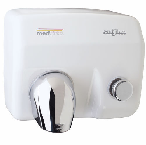 Sèche-mains bouton poussoir - E88 - Mediclinics, s.a. - mural / encastrable / en inox