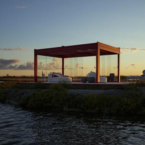Jardin d'hiver autoportant - SUNLIGHT  - KE Outdoor Design - en verre / en aluminium / avec fenêtres coulissantes