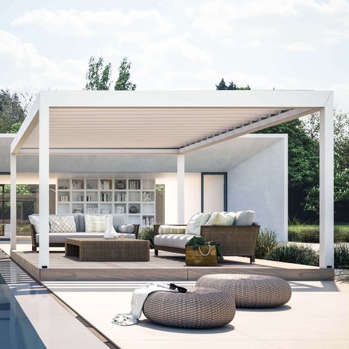Pergola autoportée - KEDRY PLUS - KE Outdoor Design - en aluminium / à lames orientables / bioclimatique