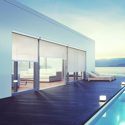 Store banne vertical - SCREENY 85 GC S S07 - KE Outdoor Design - motorisé / de balcon / couleur personnalisable