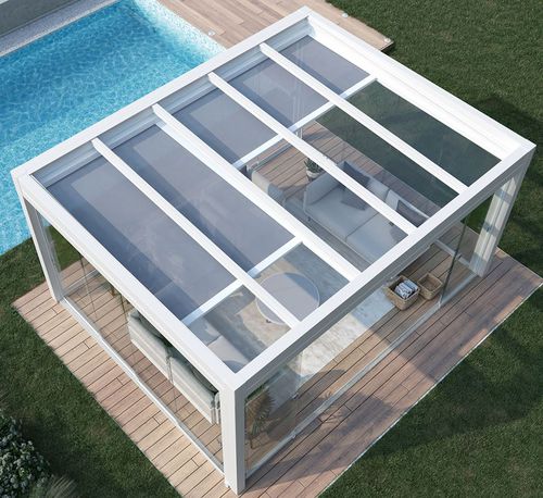 Store enrouleur - SUNLIGHT 80 F   - KE Outdoor Design - intégré / de toit / en aluminium
