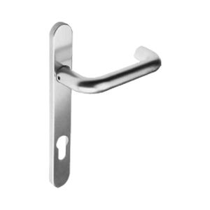 Poignée de porte - I D Systems - en inox / contemporaine / avec serrure intégrée