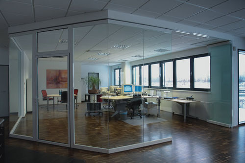 Cloison coulissante - SF40 HSW - I D Systems - vitrée / résidentielle / sans montant vertical