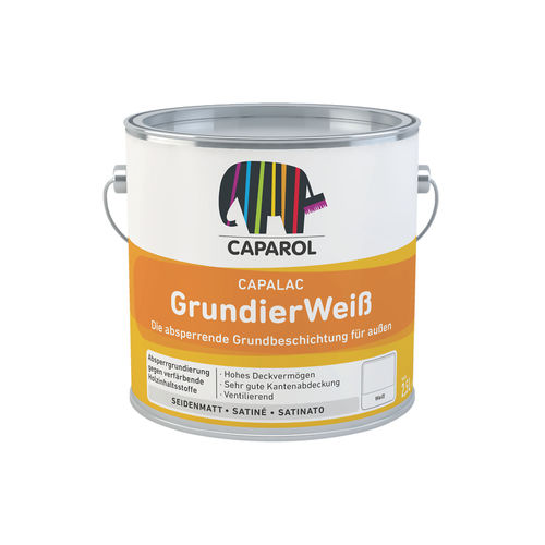 Primaire pour bois - CAPALAC GRUNDIERWEIß - Caparol - à base de résine alkyde / extérieur / en phase aqueuse