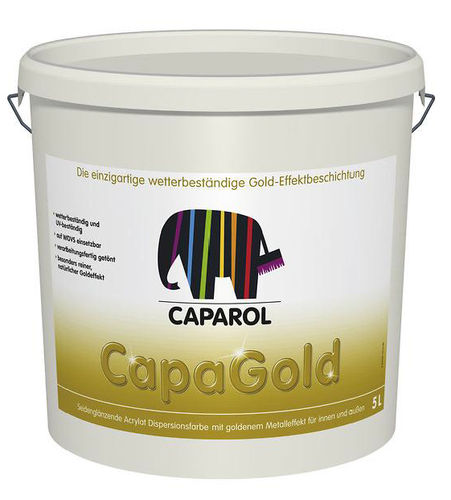 Peinture effet métallisé - CAPADECOR CAPAGOLD - Caparol - décorative / isolante / de finition