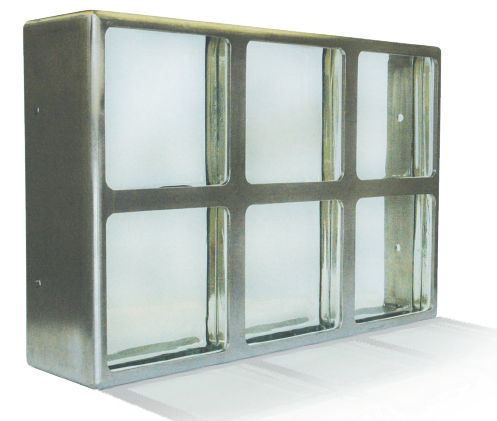 Panneau en briques de verre en panneaux - Division 8 TORNADO Resistant Window - Pittsburgh Corning